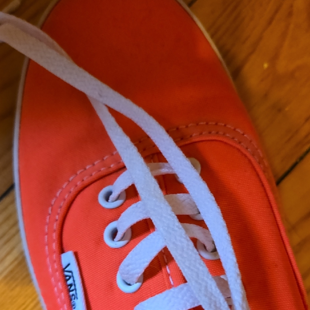 Vans Pink and White Canvas Sneakers - Picture 4 of 4